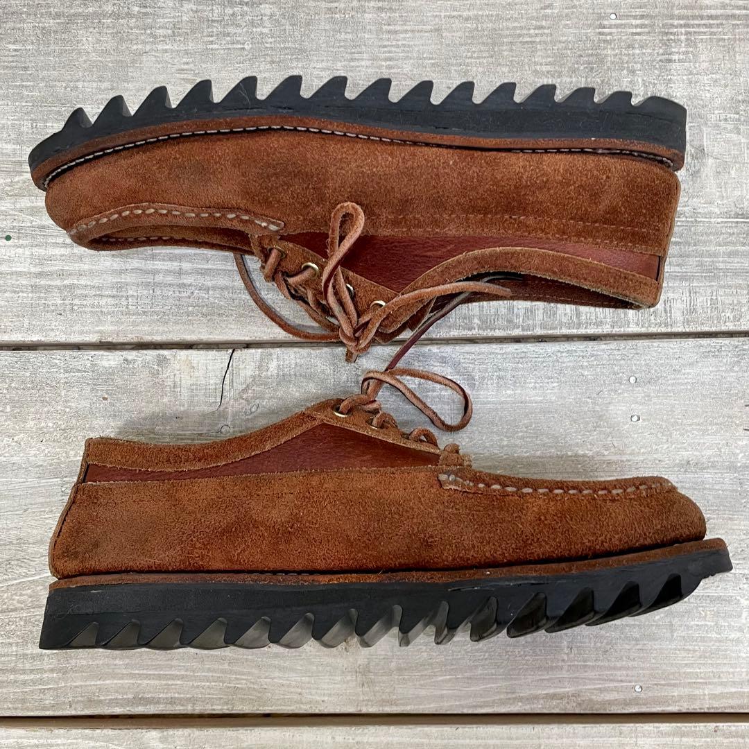 稀少 シャークソール russell moccasin US8D USA製
