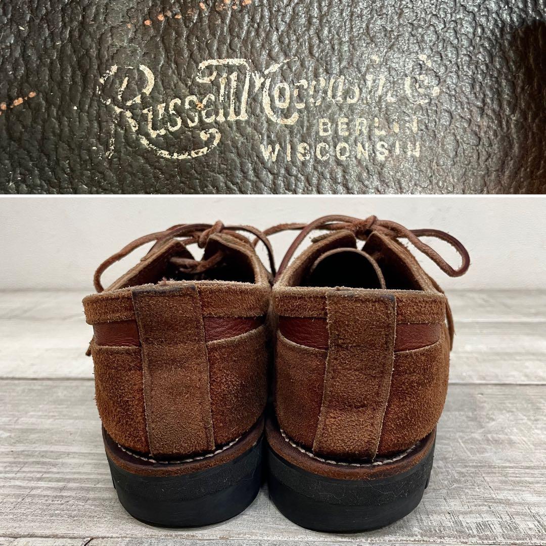 稀少 シャークソール russell moccasin US8D USA製