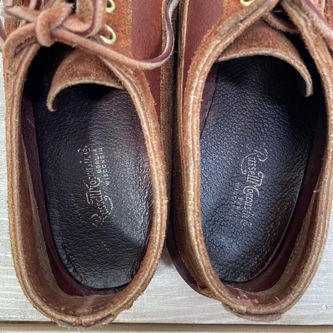 稀少 シャークソール russell moccasin US8D USA製
