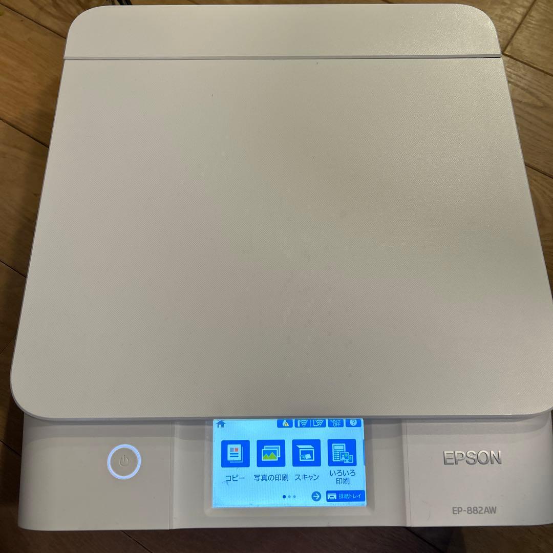 ジャンク品　EPSON EP-882AW ホワイト インクジェットプリンター