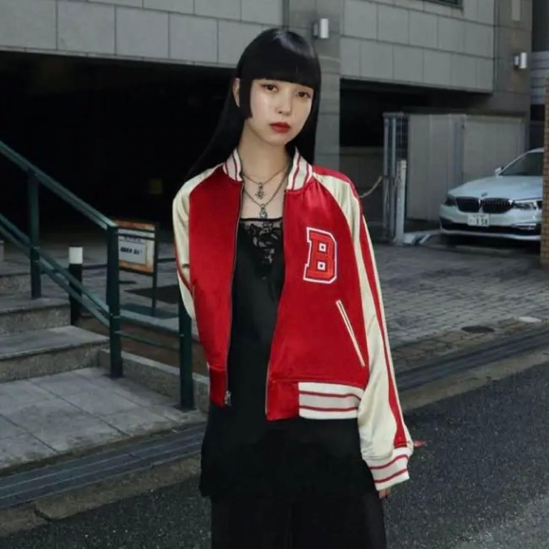 ジャケット・アウター BELPER STADIUM SKAJAN(RED/BLACK)