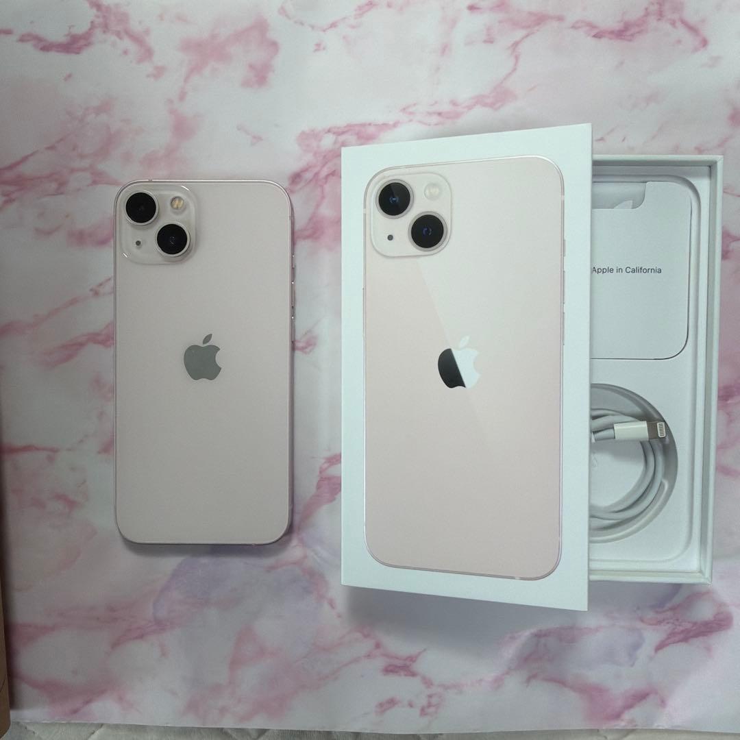 iPhone13 ピンク 128GB SIMフリー バッテリー89% 箱付き