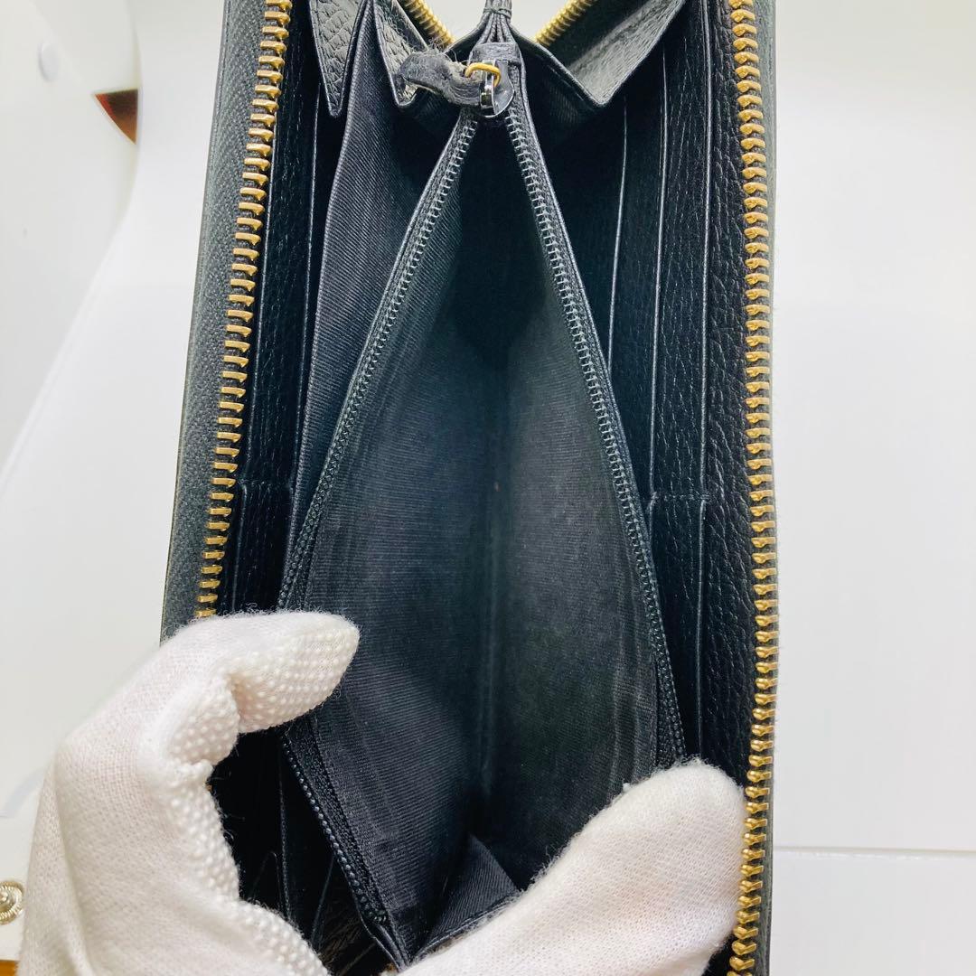 GUCCI グッチ マーモント 長財布 財布 黒 男 女 A747