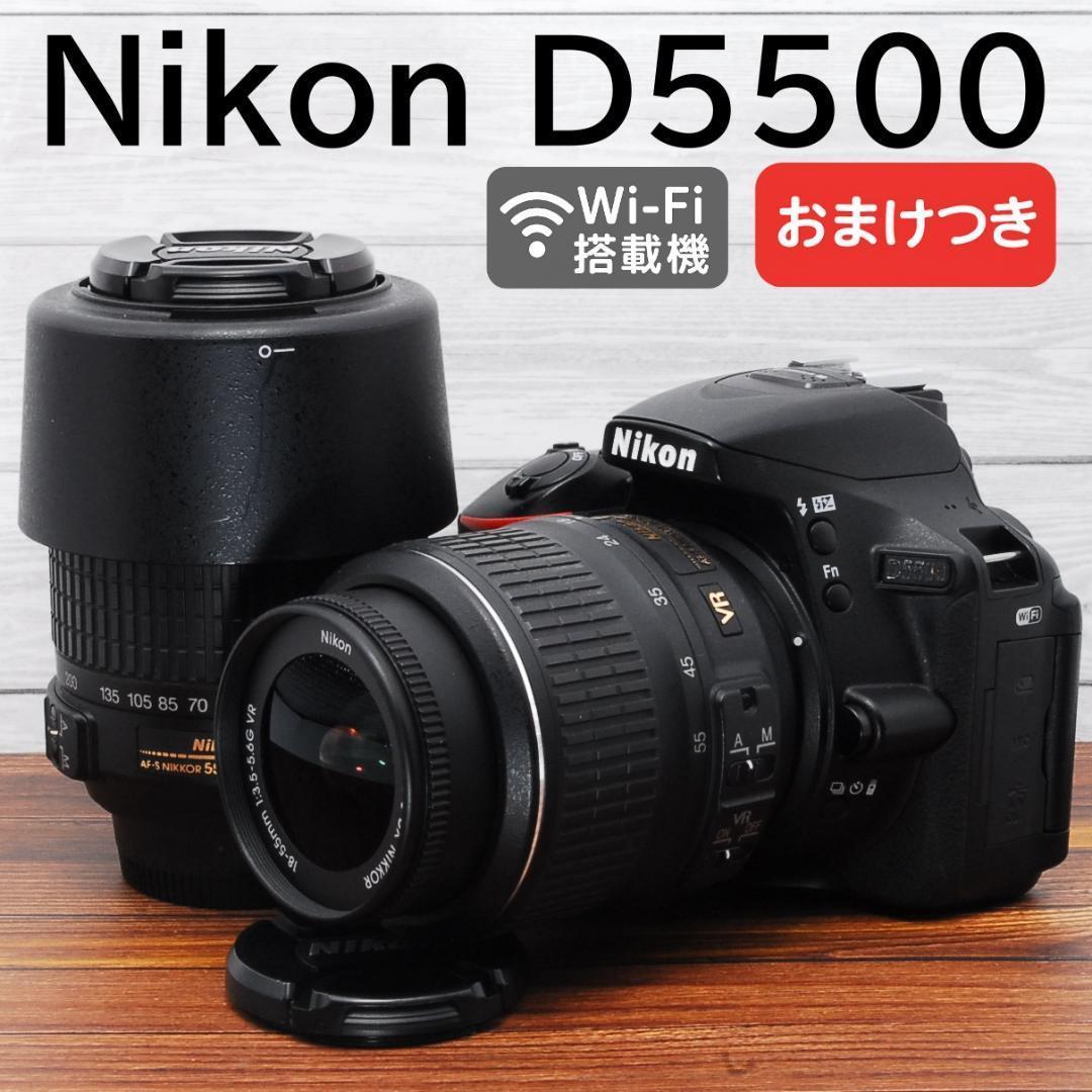 みさき✨美品 Wi-Fi搭載機 箱付き✨ Nikon D5500ダブル