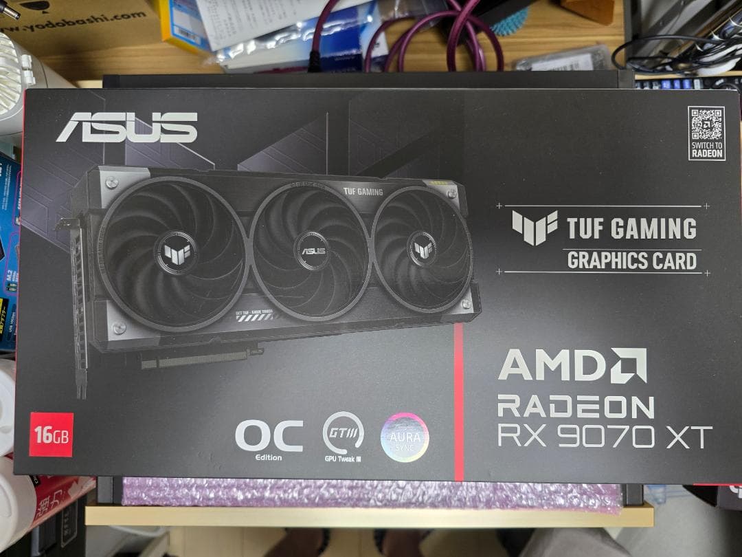 ASUS TUF GAMING RX 9070 XT 16GB OC(未開封品）