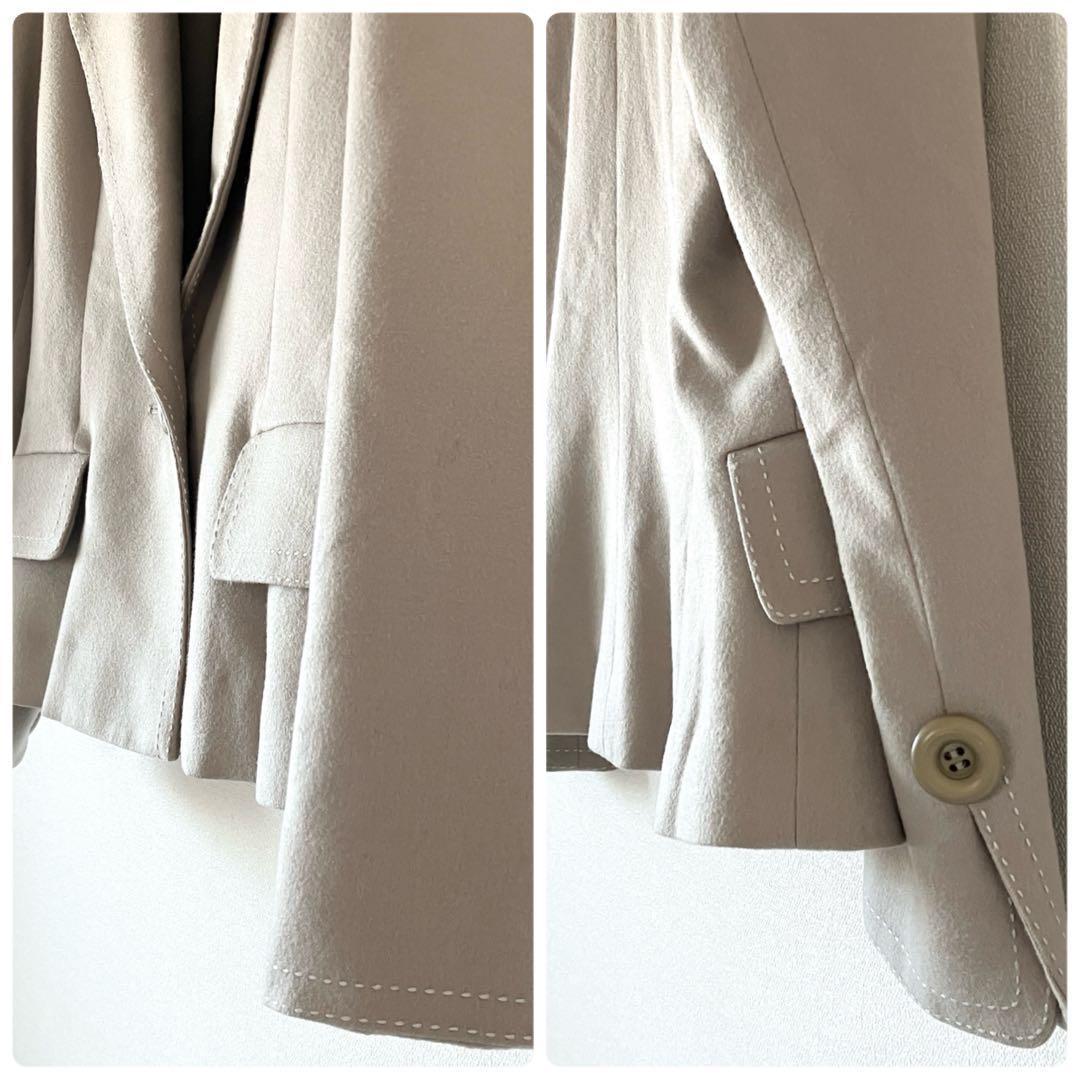 クリスチャンディオール ウール100% バージャケット M モスグレー