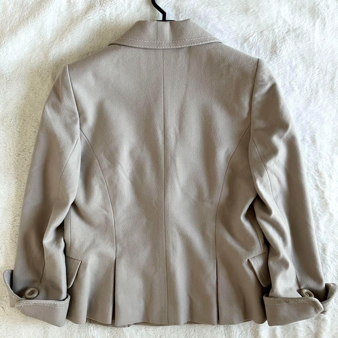 クリスチャンディオール ウール100% バージャケット M モスグレー