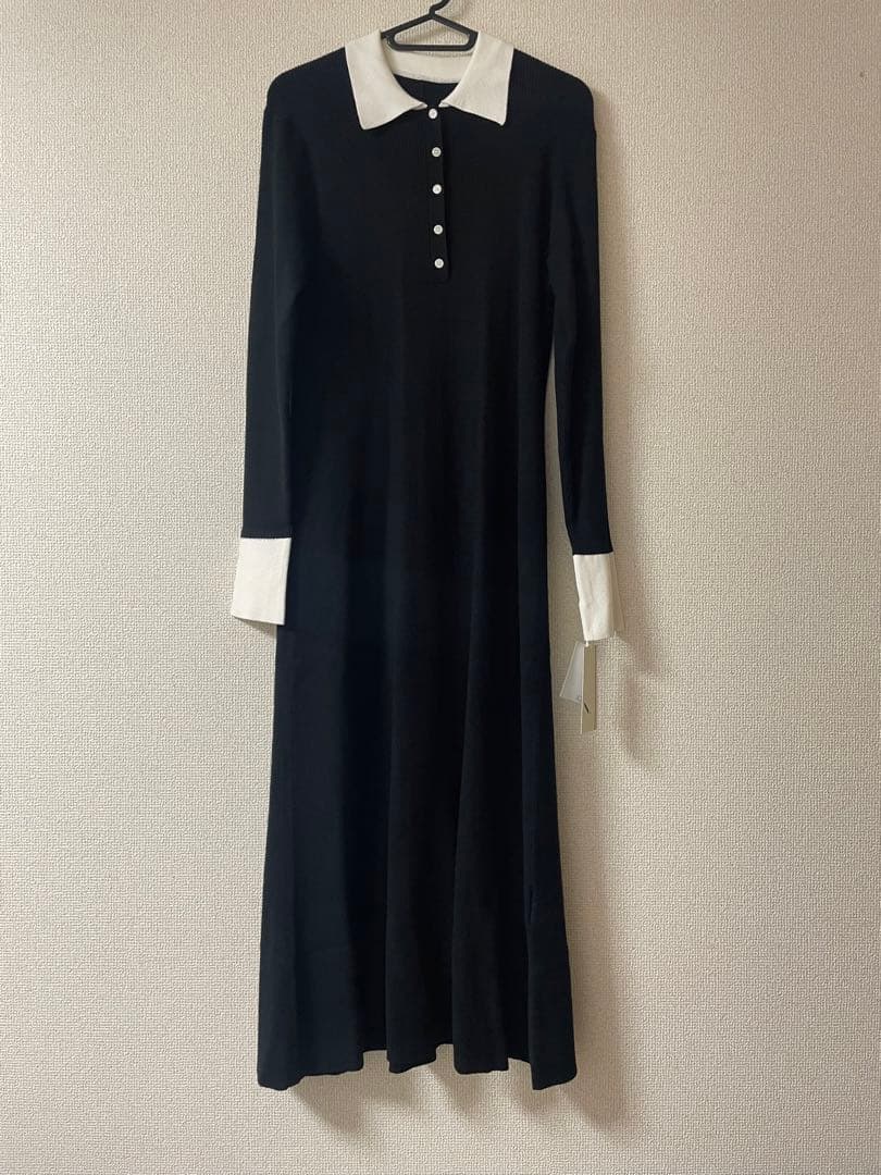 【本日限定値下げ】襟付きニットワンピース