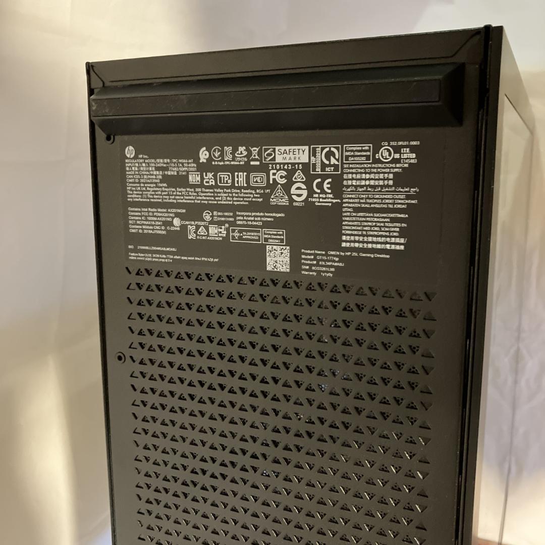 HP OMEN 25L 用ケース＋マザーボード＋CPUクーラー