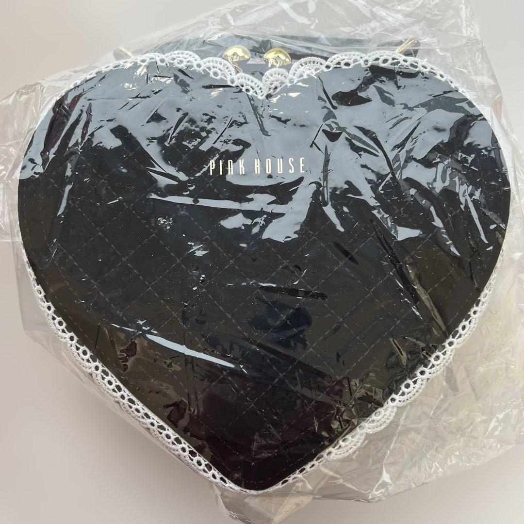 PINK HOUSE ハート型ショルダーバッグ ブラック 新品未使用