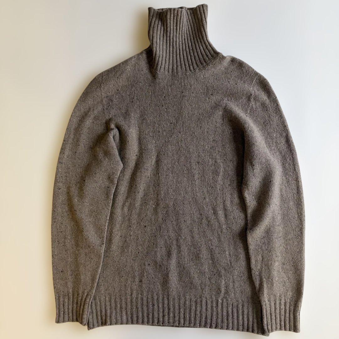 【美品】Drumohr タートルネックニット カシミヤ ベージュ XLメンズ