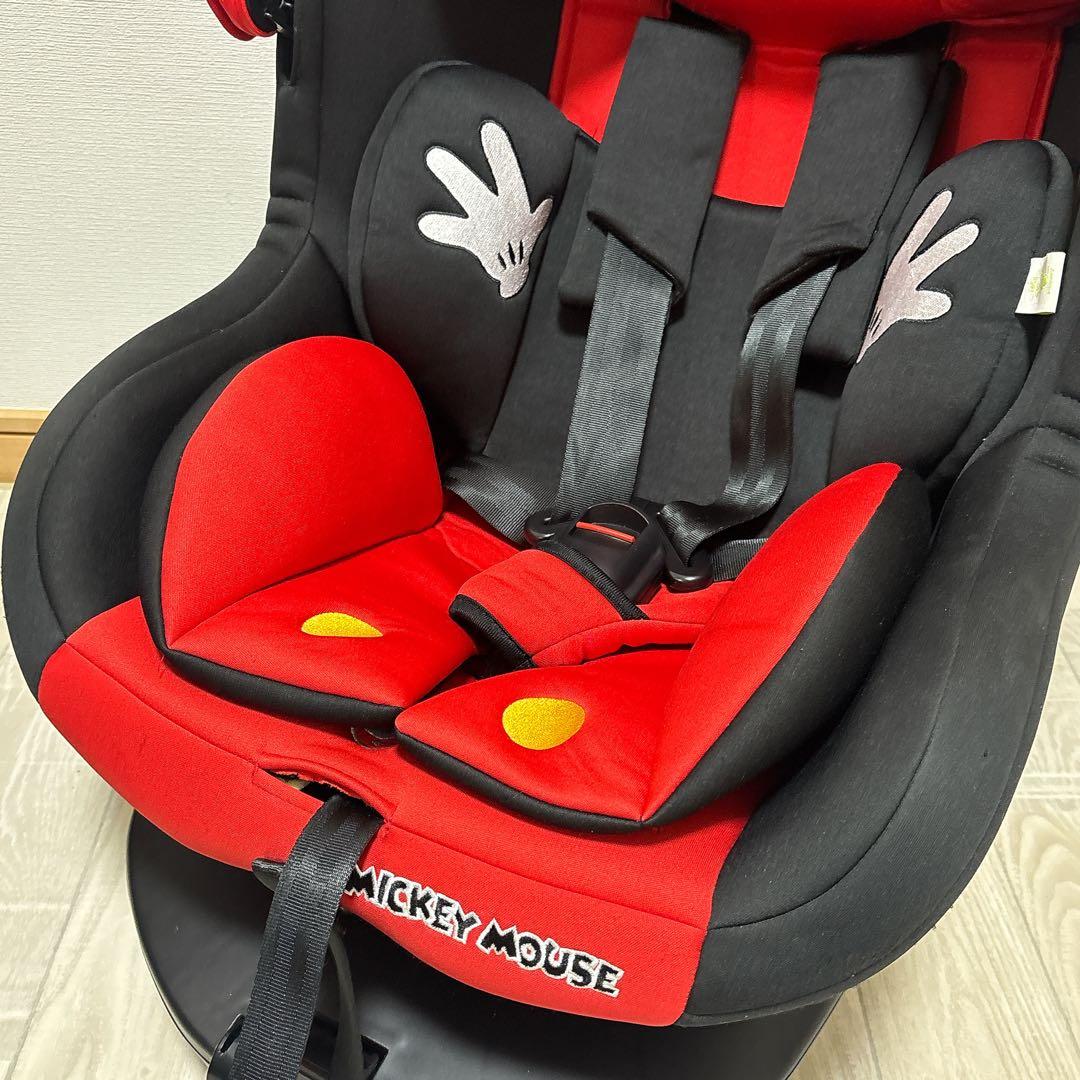極美品　ターンシート ミッキーマウス チャイルドシート ISOFIX 西松屋限定