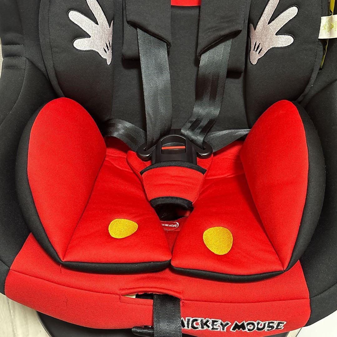 極美品　ターンシート ミッキーマウス チャイルドシート ISOFIX 西松屋限定
