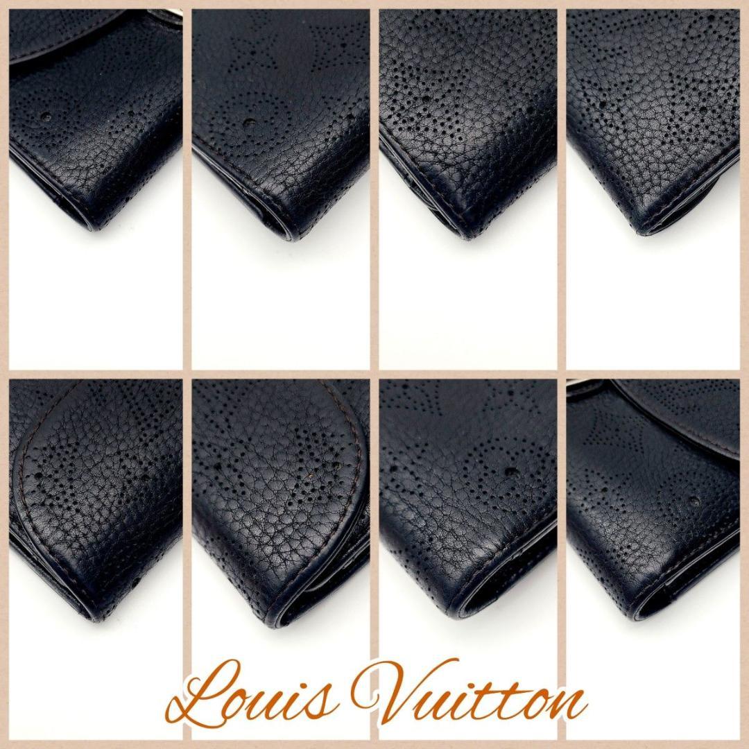 美品 ルイヴィトン 長財布 ポルトフォイユ アメリア マヒナ 黒 ノワール