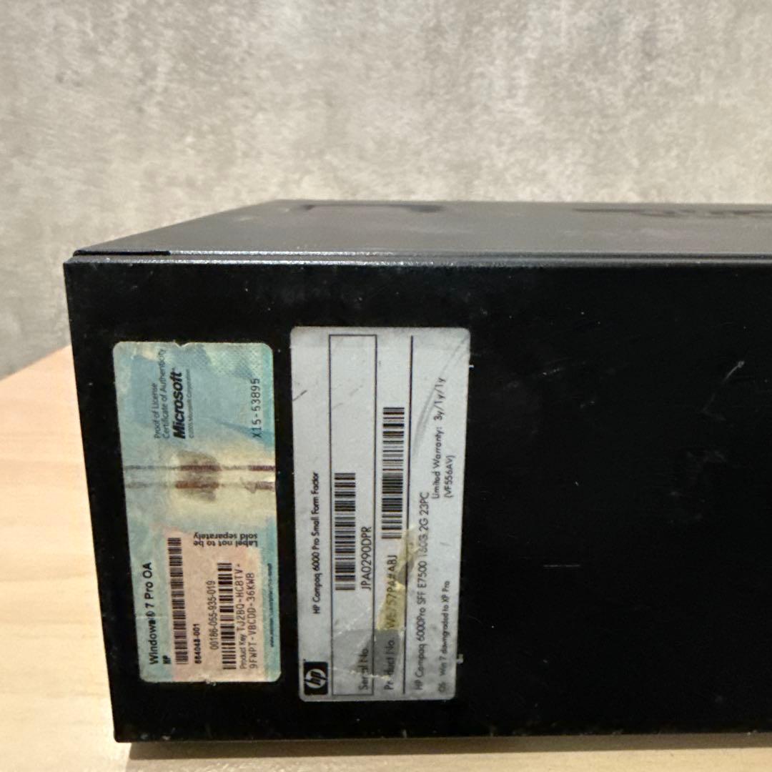 HPデスクトップ hpcompaq6000pro