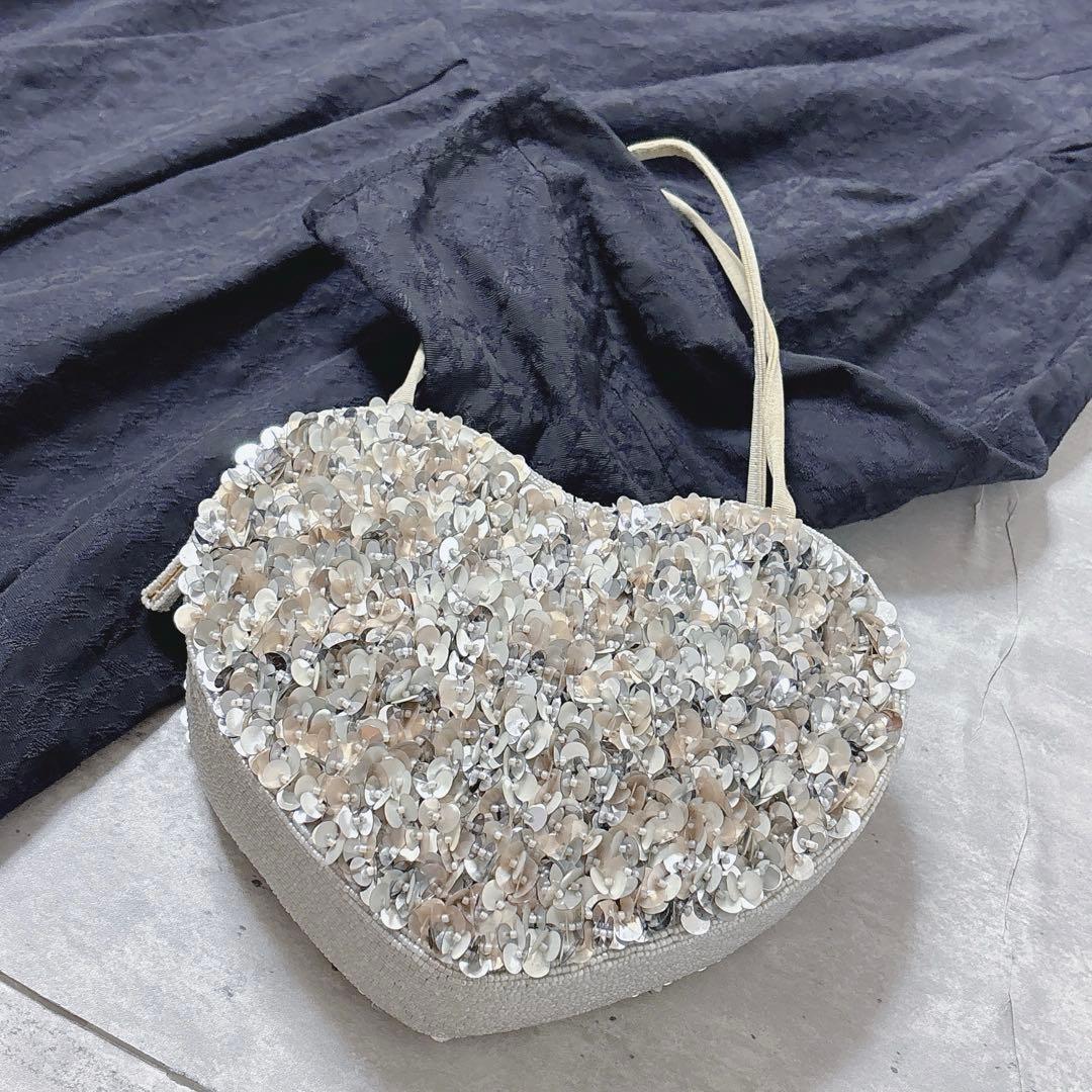 激レア❤︎Che Che NEW YORK❤︎ハートバッグ　キラキラ　スパンコール