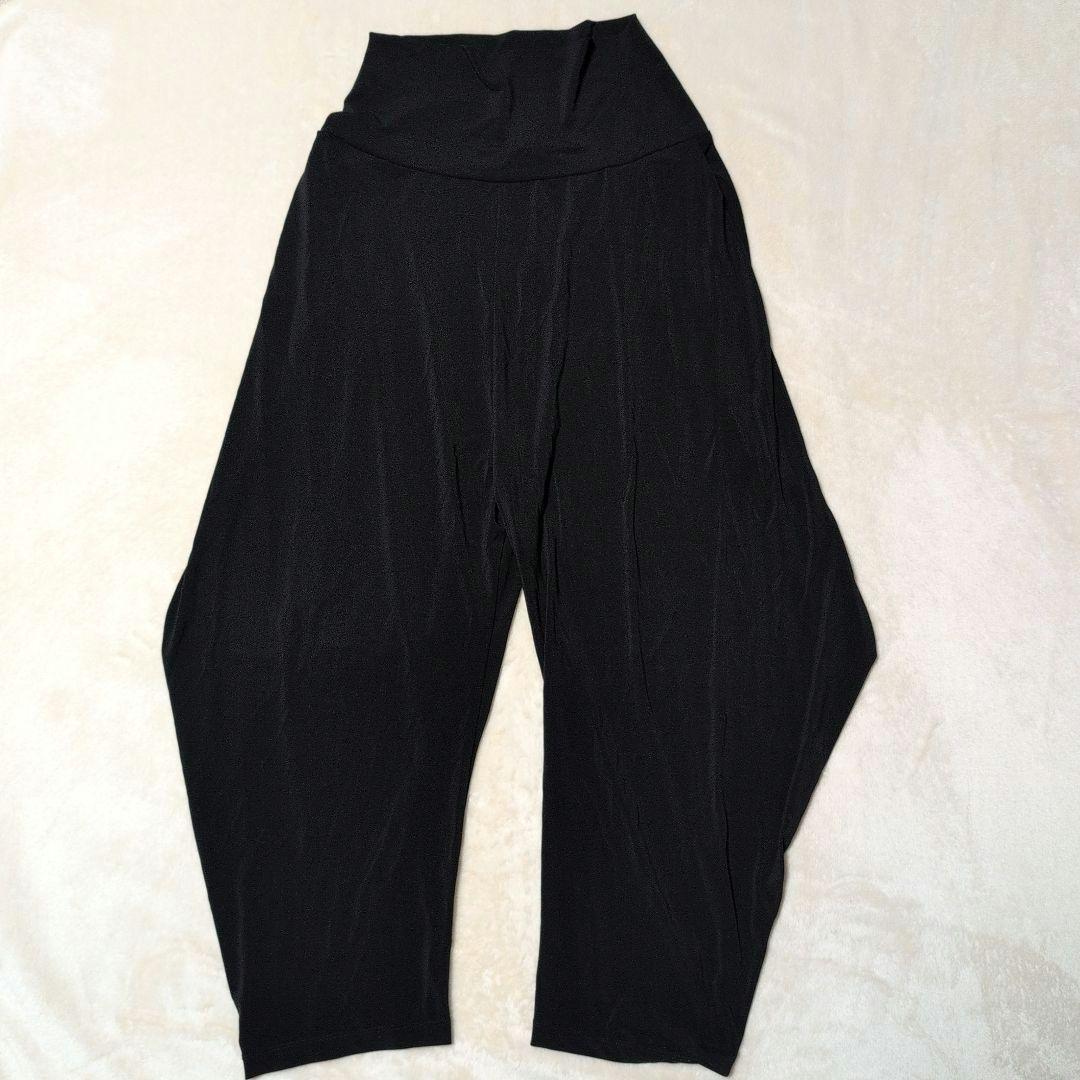 ISSEY MIYAKE サルエルパンツ ドレープ ストレッチ ブラック