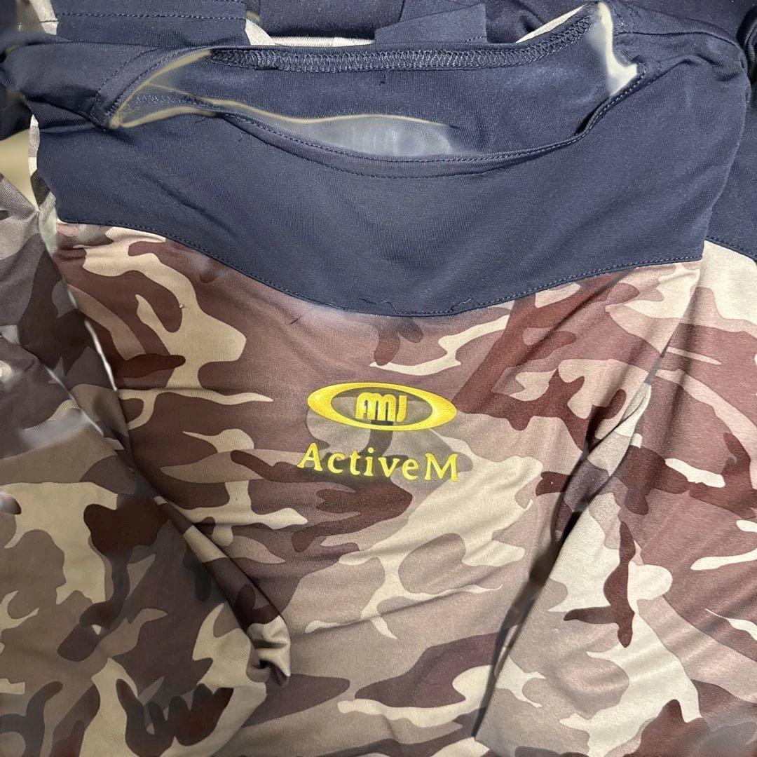 アクティブーム アンダーシャツ 5 点セット ネイビー 迷彩