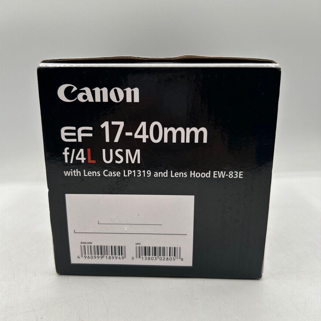 Canon EF 17-40mm f/4L USM ズームレンズ 新品