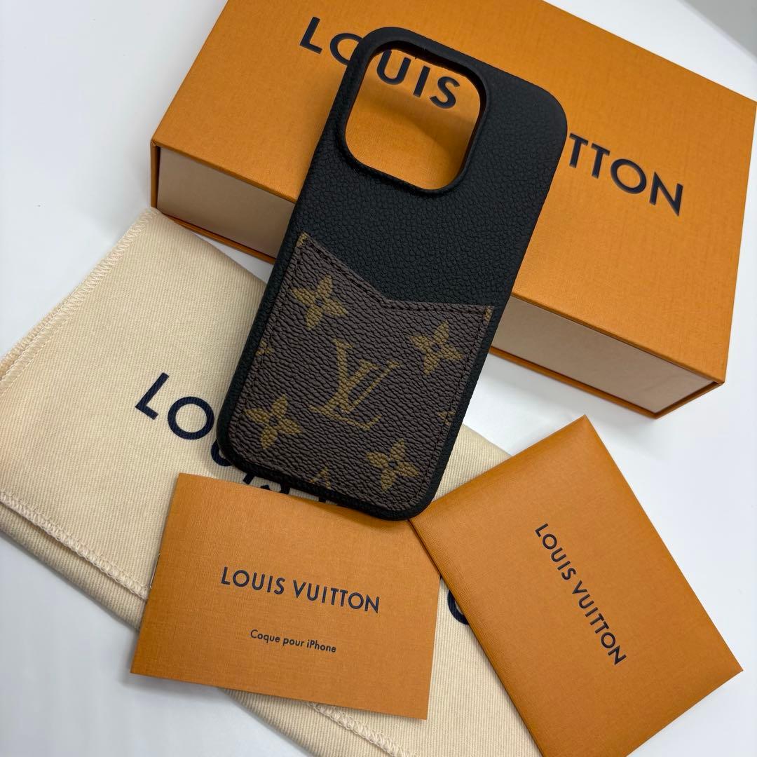 極美品 ルイヴィトン モノグラム iPhone15Pro スマホケース バンパー