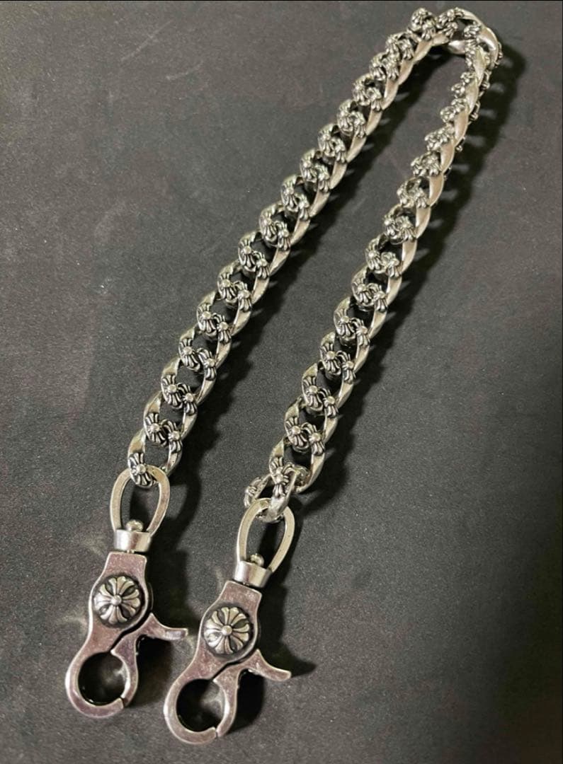 値下げ【新品】ウォレットチェーン　シルバー925刻印あり