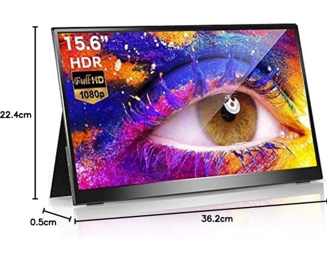 cocopar 15.6インチ モバイルモニター カバースタンド付き 外箱なし