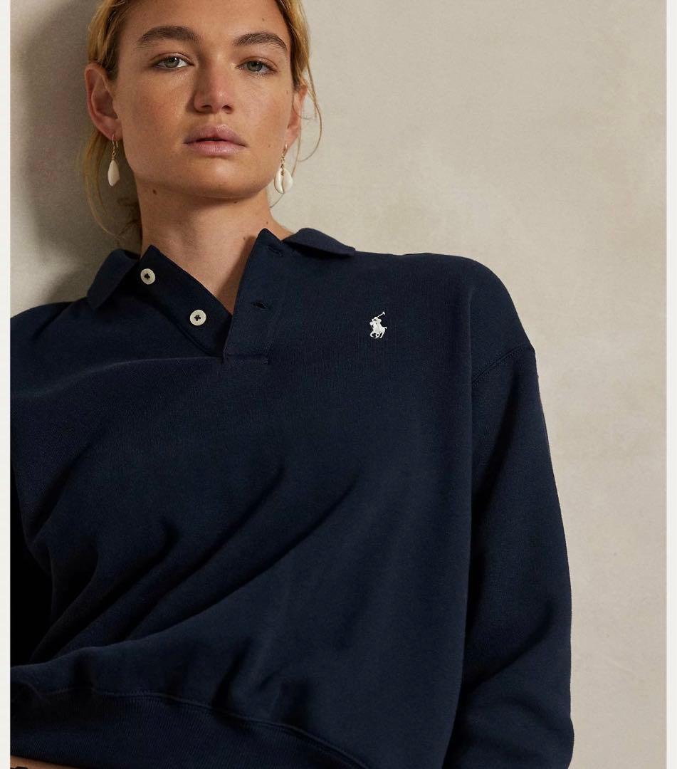 ロゴ フリース ポロカラー プルオーバーPolo Ralph Lauren