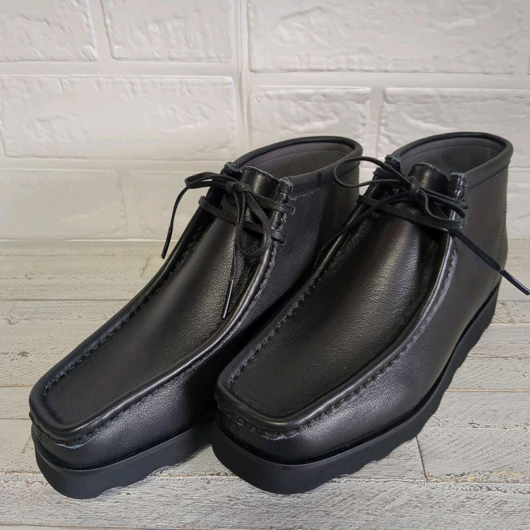 ★未使用級★ マルゥユナイテッドアローズ レザーアンクルブーツ 22 ブラック