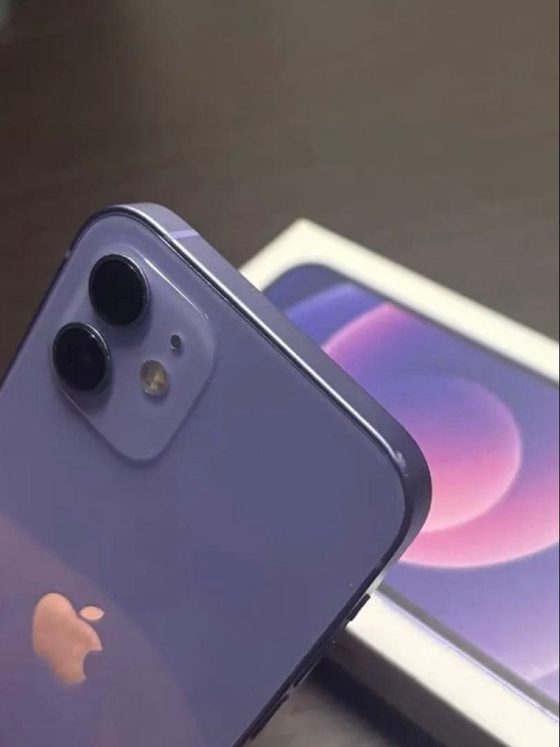 iPhone 12 128GB パープル　箱あり