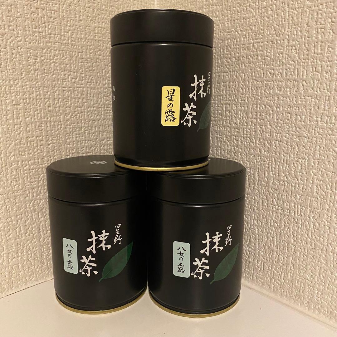 星野製茶園　星の露 八女の露 100gx3缶 セット