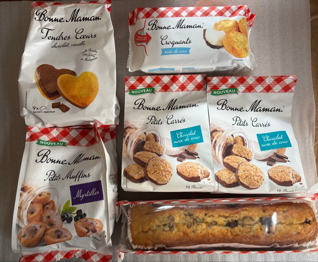 【ゆりかもめ】ボンヌママン新作プチカレココナッツクッキー　ガトーマーブル