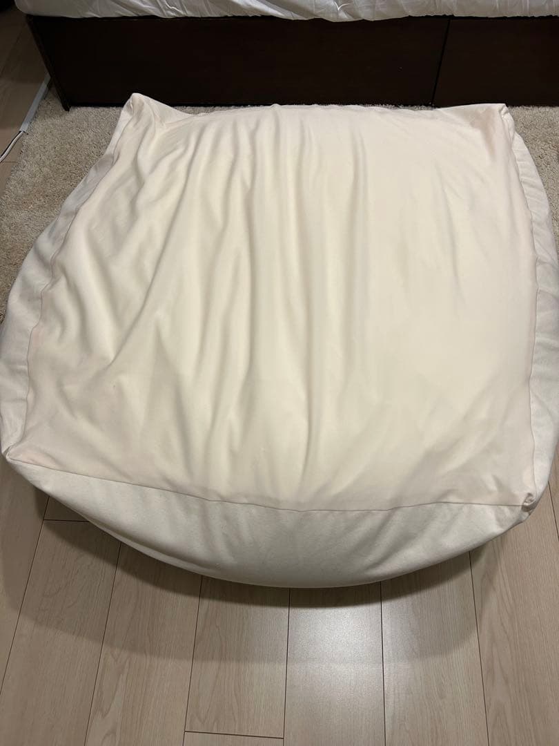 【未使用】無印良品 体にフィットするソファ大 カバー付き アイボリー