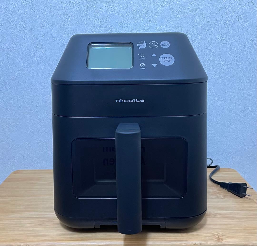 récolte ハイスチームエアオーブン ブラック　レコルト