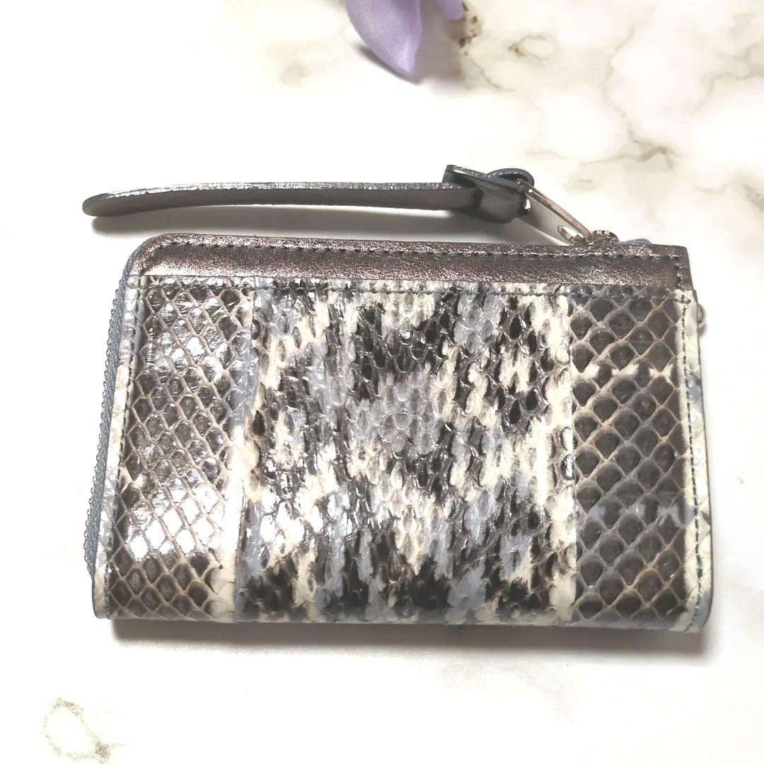 ADMJ スネークレザー エリーゼ スマートパース 財布 ミニウォレット 美品❣