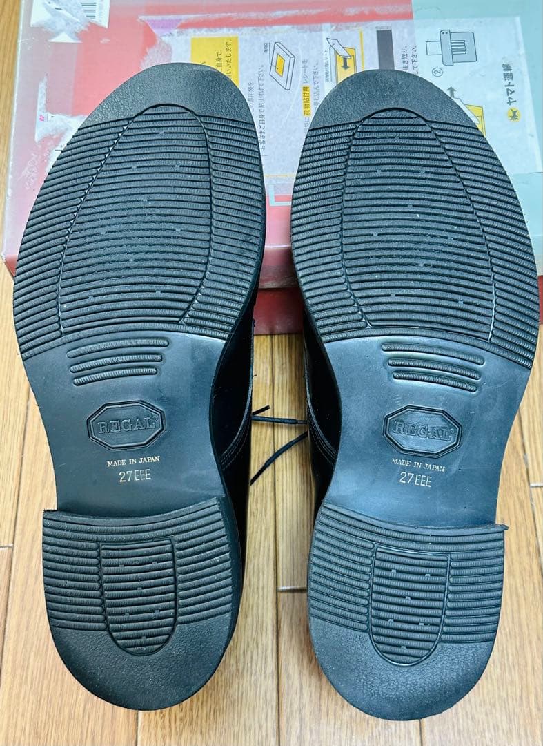 稀少❗️Regalリーガルビジネス靴本革27cm黒艶アリほぼ未使用