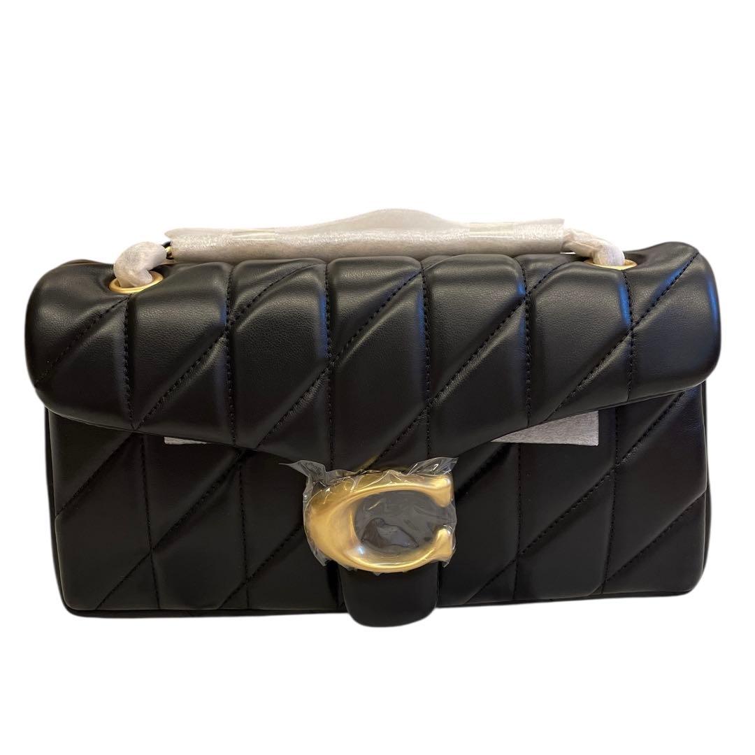 【新品】COACH/コーチ/タビー/キルティング/ショルダーバッグ/黒/2way