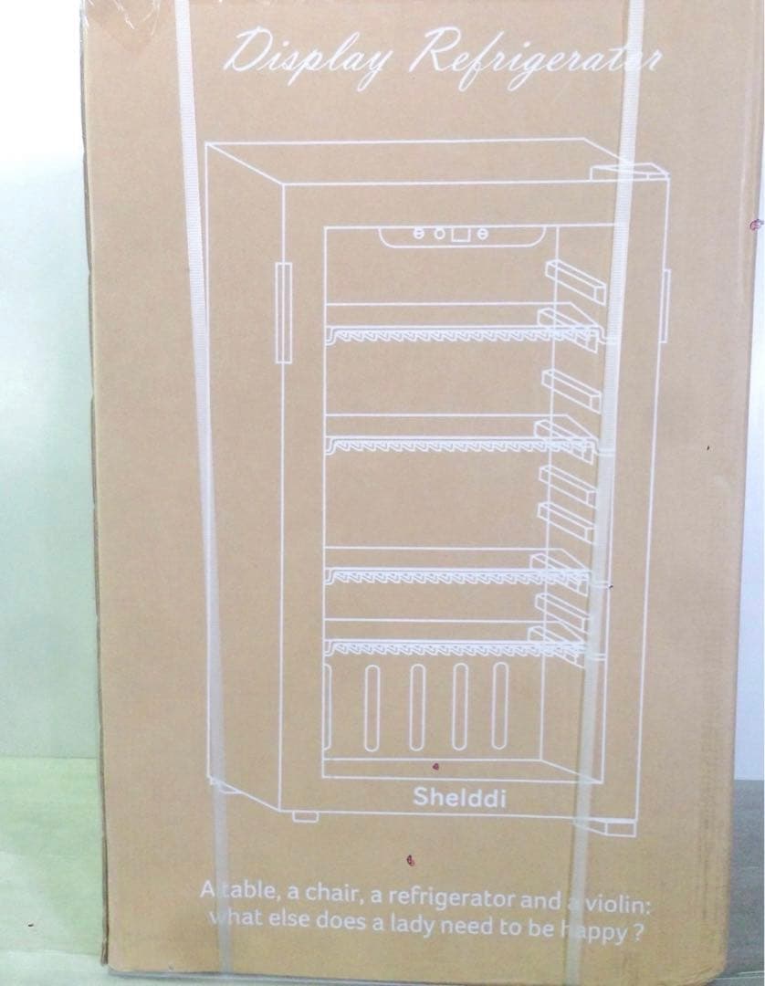 大型冷蔵庫 93L おしゃれ コンプレッサー式 透明ガラスドア 静音