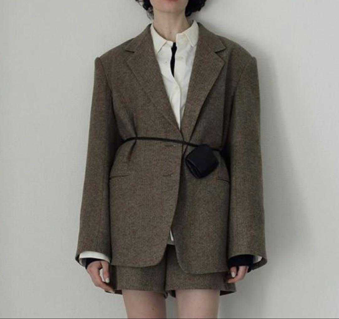 M*♡様 anuke Herringbone Wool Jacket