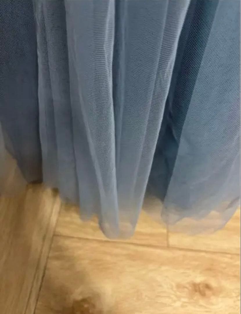 【ドレスルームアミ】　ブルーロングドレス