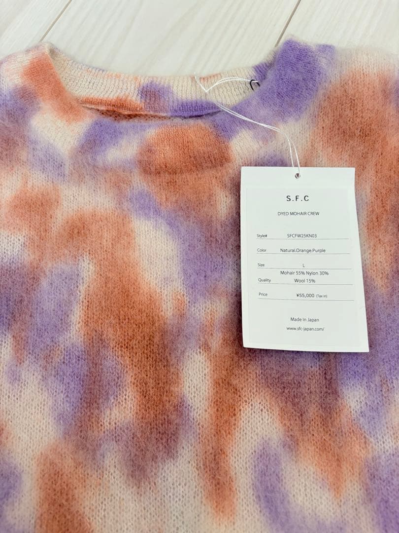 最終セール‼️5.5万新品未使用タグS.F.C 25AW DYED MOHAIR