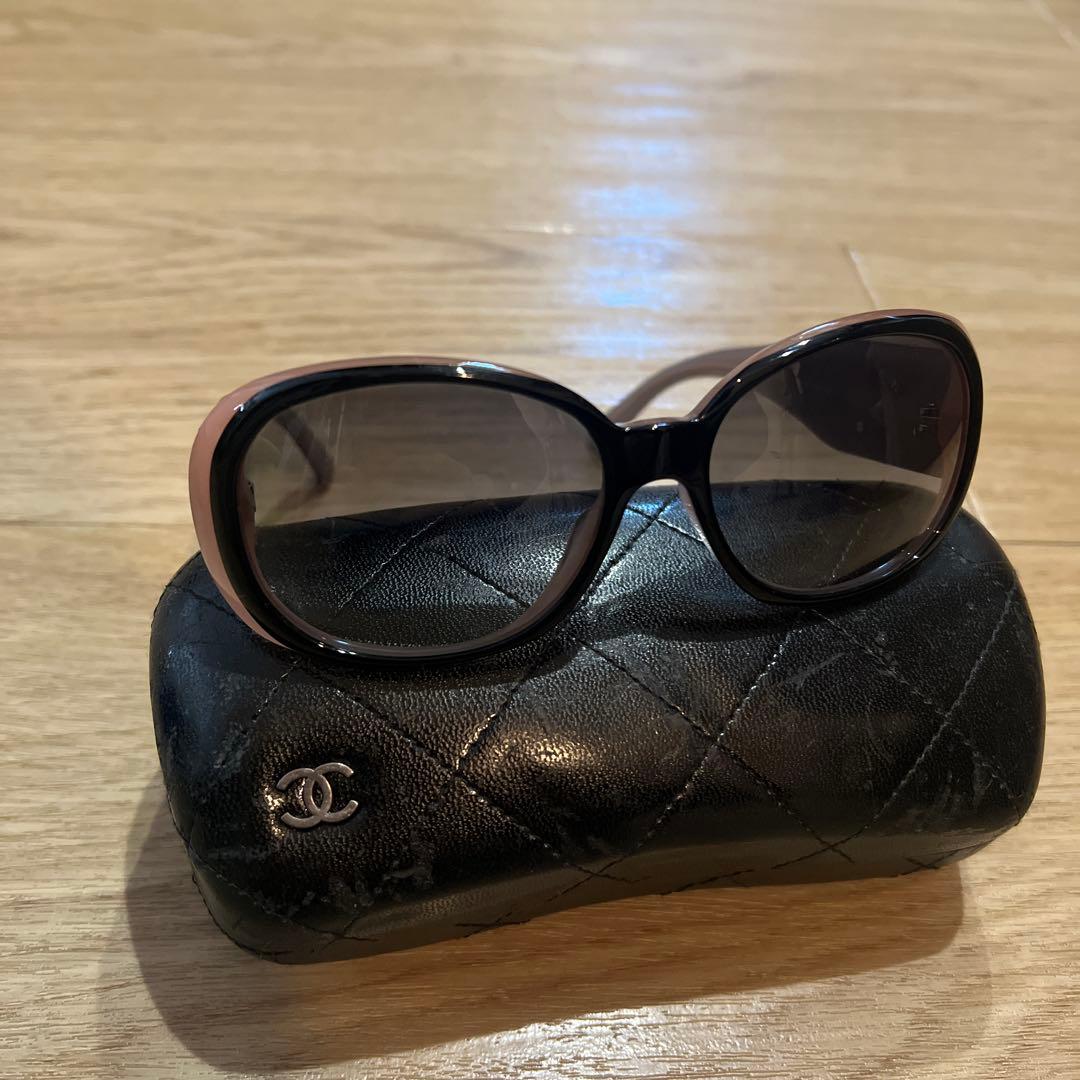 CHANEL オーバーサイズ サングラス ケース付き