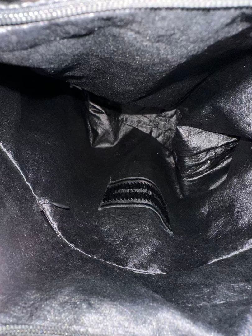 Simple Project プリーツ ショルダーバッグ 黒