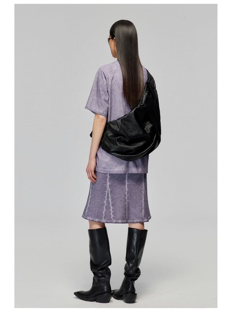 Simple Project プリーツ ショルダーバッグ 黒