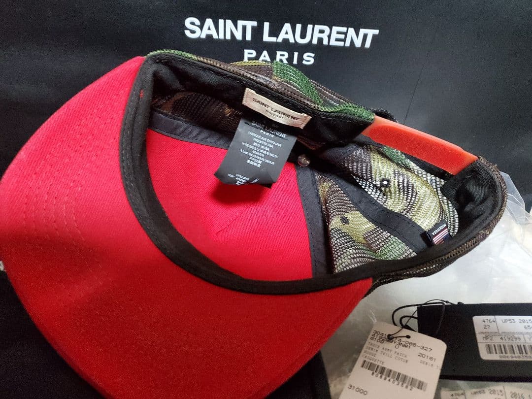 16ss saint laurent paris yeahbabyキャップ