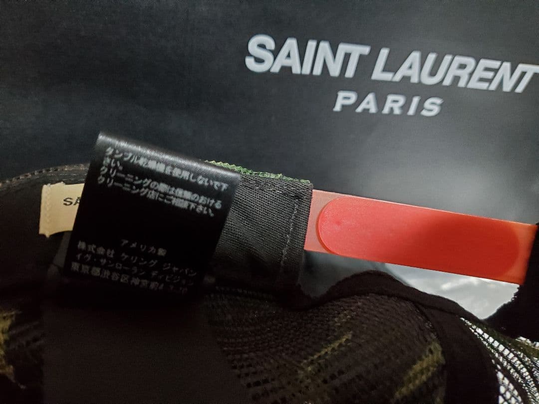 16ss saint laurent paris yeahbabyキャップ