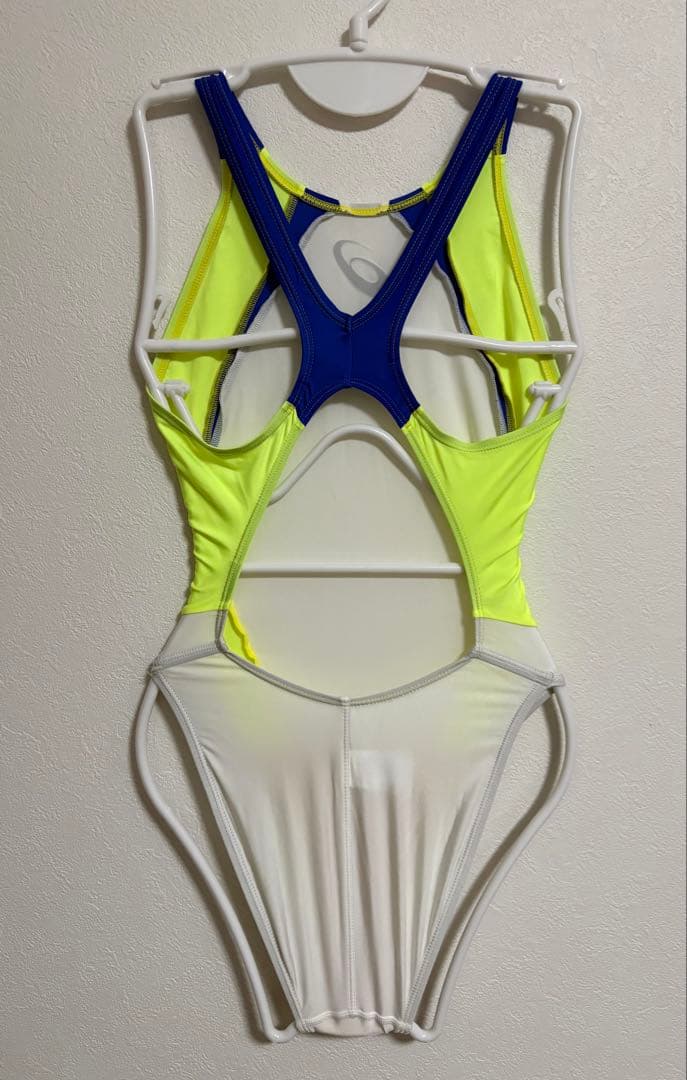 ASICS 白× 蛍光イエロー × ブルー ハイドロCD Mサイズ