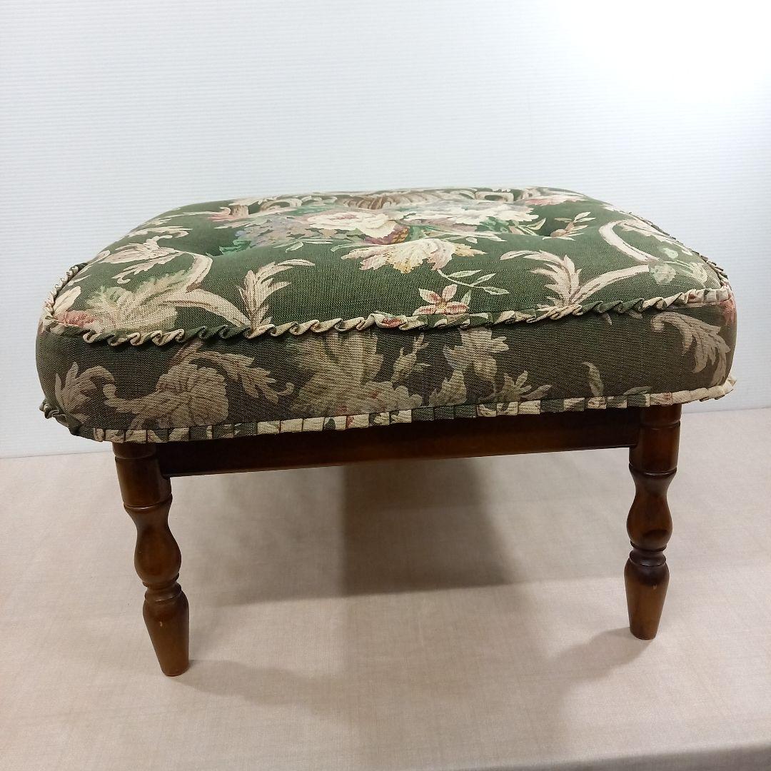 カリモク karimoku コロニアル オットマン 花柄 レトロビンテージ