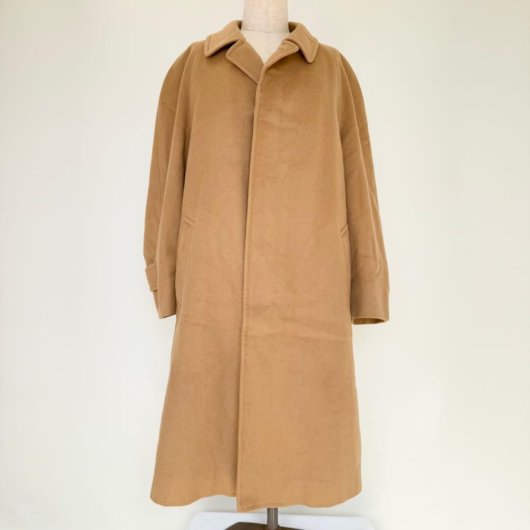 アクアスキュータム ピュアカシミヤ バルカラーコート 英国製 C751