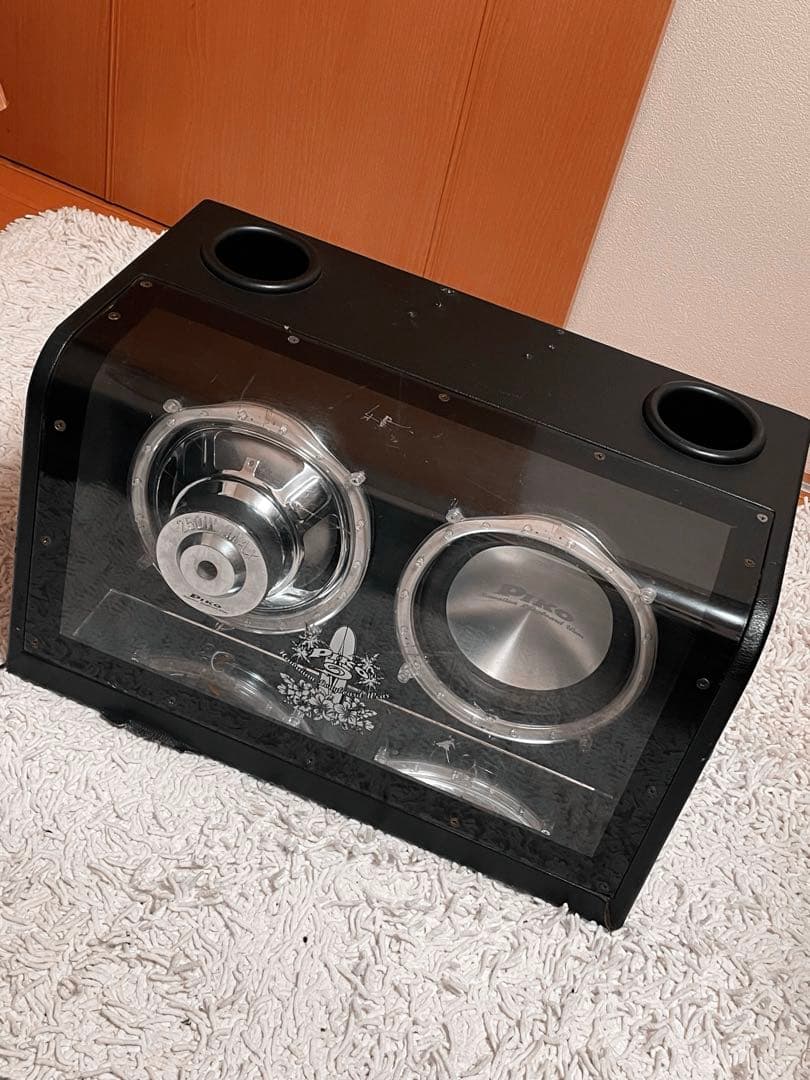 Piko 年代物ウーファー8inch LEDネオン風リング付き ターミナル抜き