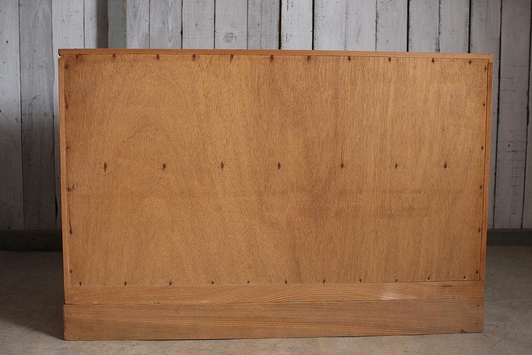 古い木製の引き出し　2段　食器棚　シャツケース　収納棚　チェスト　古家具